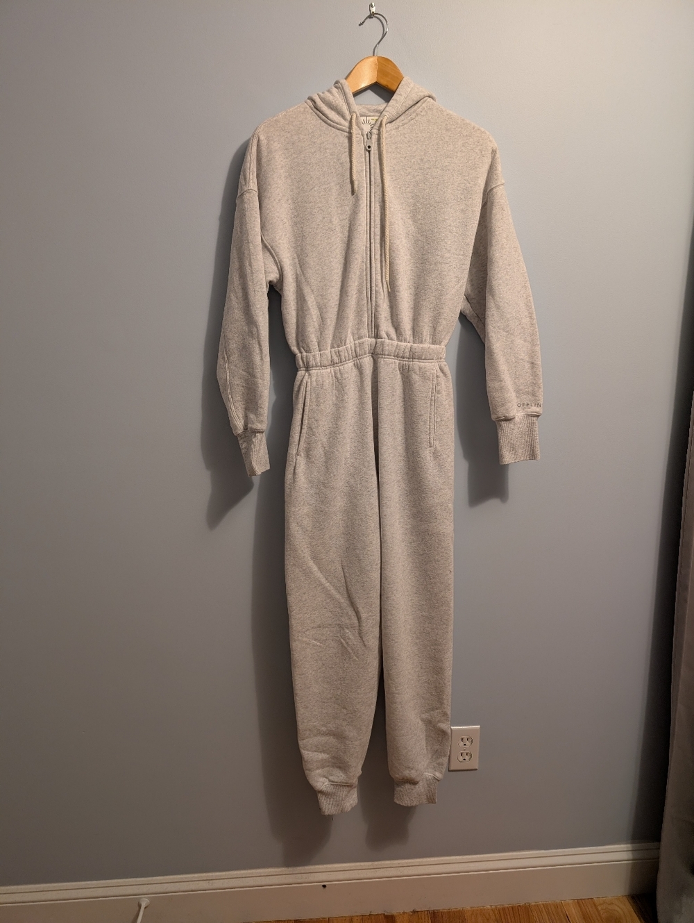 aerie Offline Heather Gray Zip Jumpsuit - Picture 6 of 11